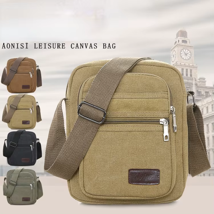 Tiloraine – sac à bandoulière en toile pour hommes