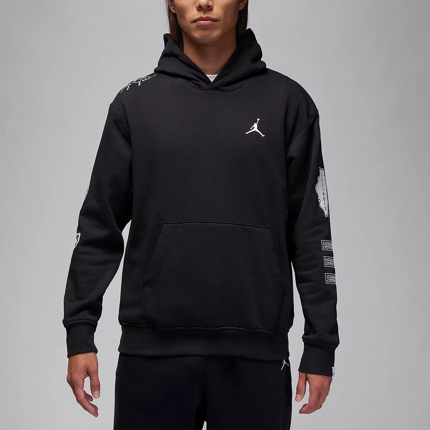 Nike officiel véritable JORDAN sport homme entraînement polaire sweat à capuche FN4617-010