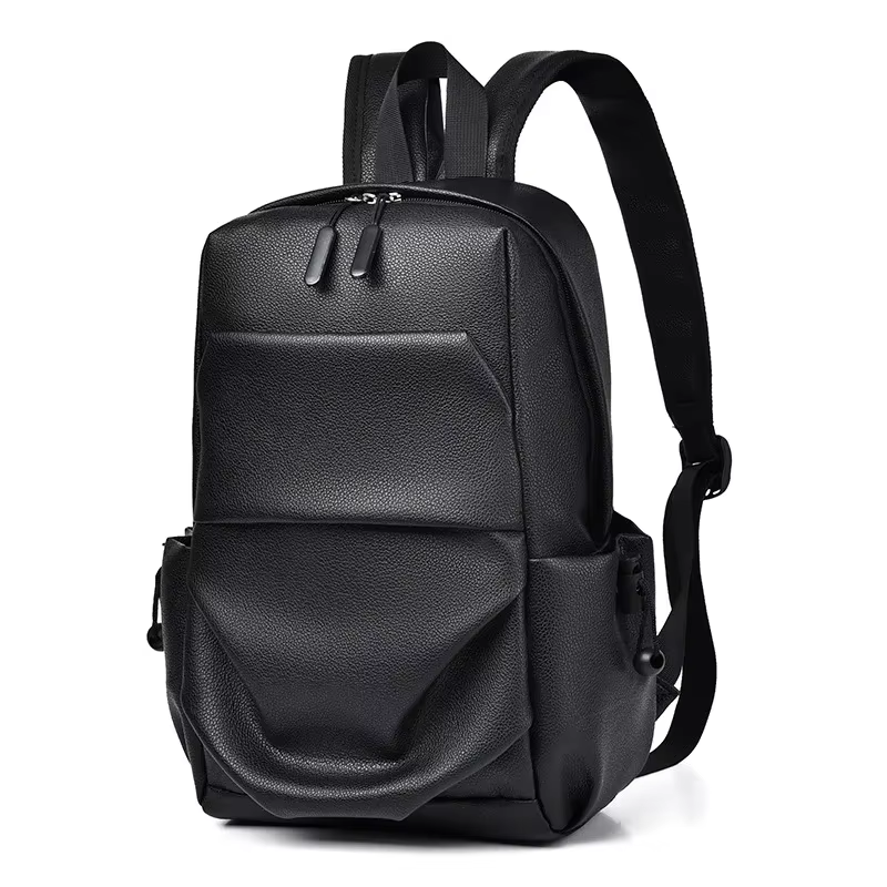 Sac à dos imperméable en cuir Pu pour hommes pour les déplacements et les voyages sacs d'école mochila hombre mini