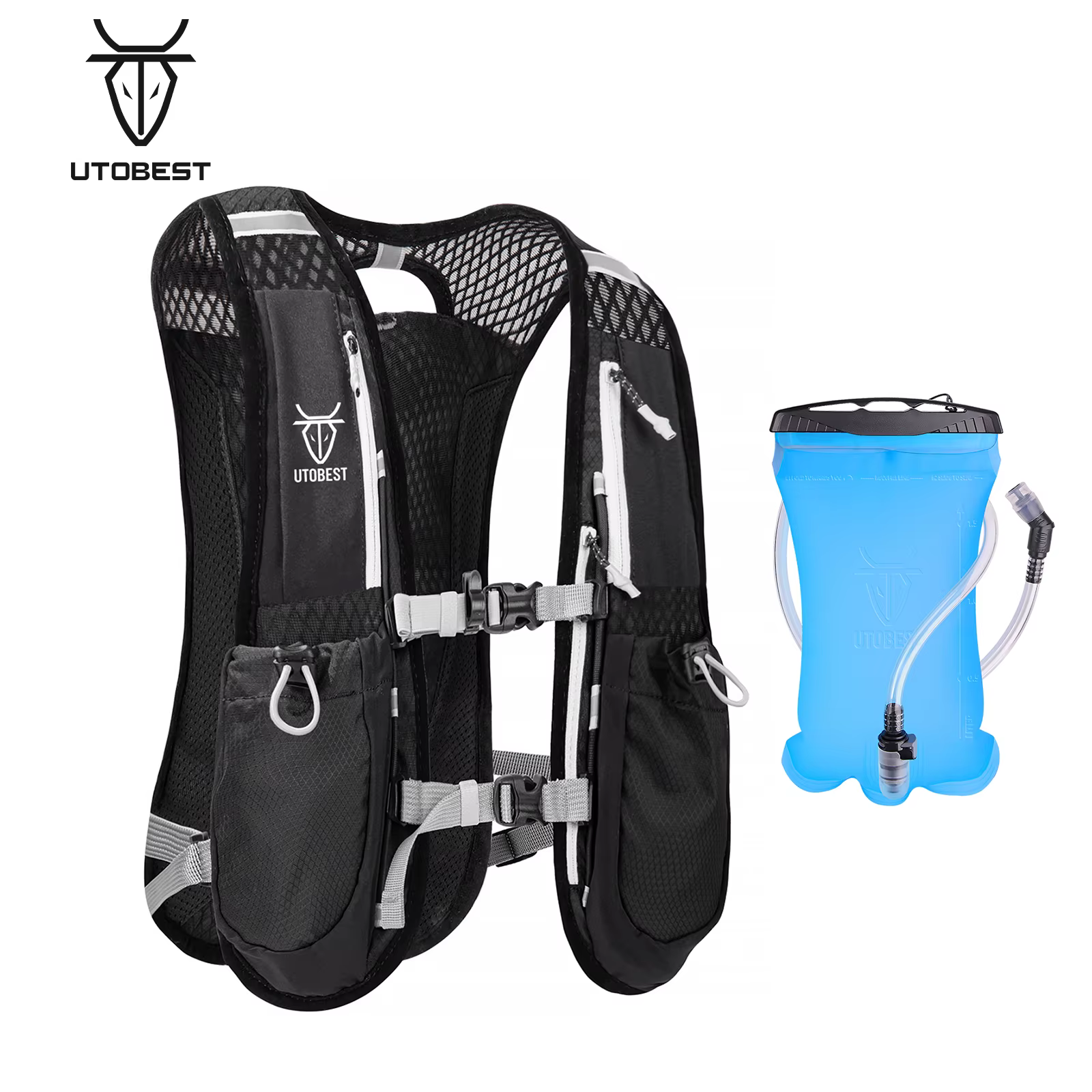 Sac à dos de course sur sentier avec glaçage d'hydratation ultra léger