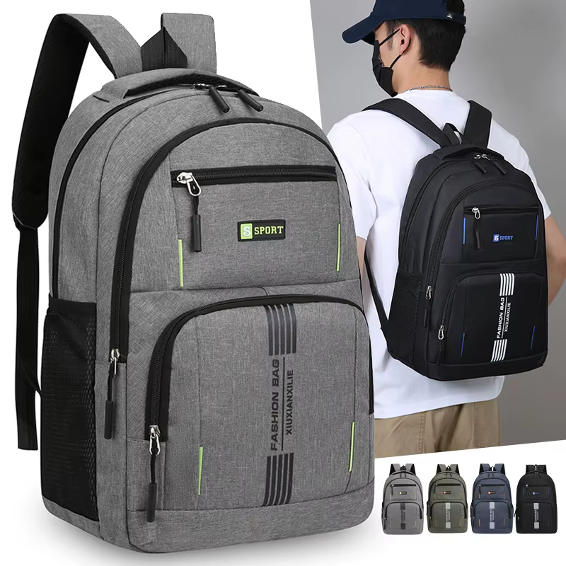 Sac à dos pour homme, nouveau sac à dos de voyage léger multi-poches pour les affaires et les loisirs