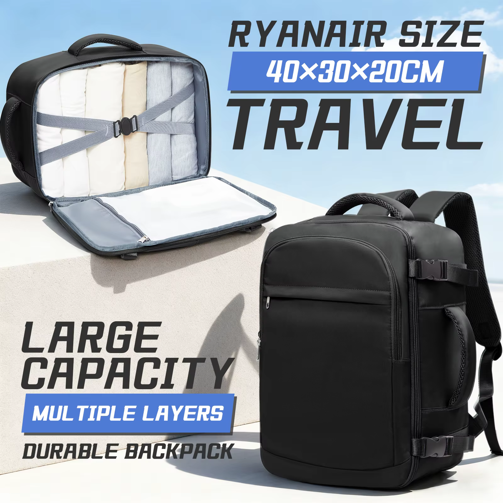 Sac à dos de voyage pour femmes et hommes