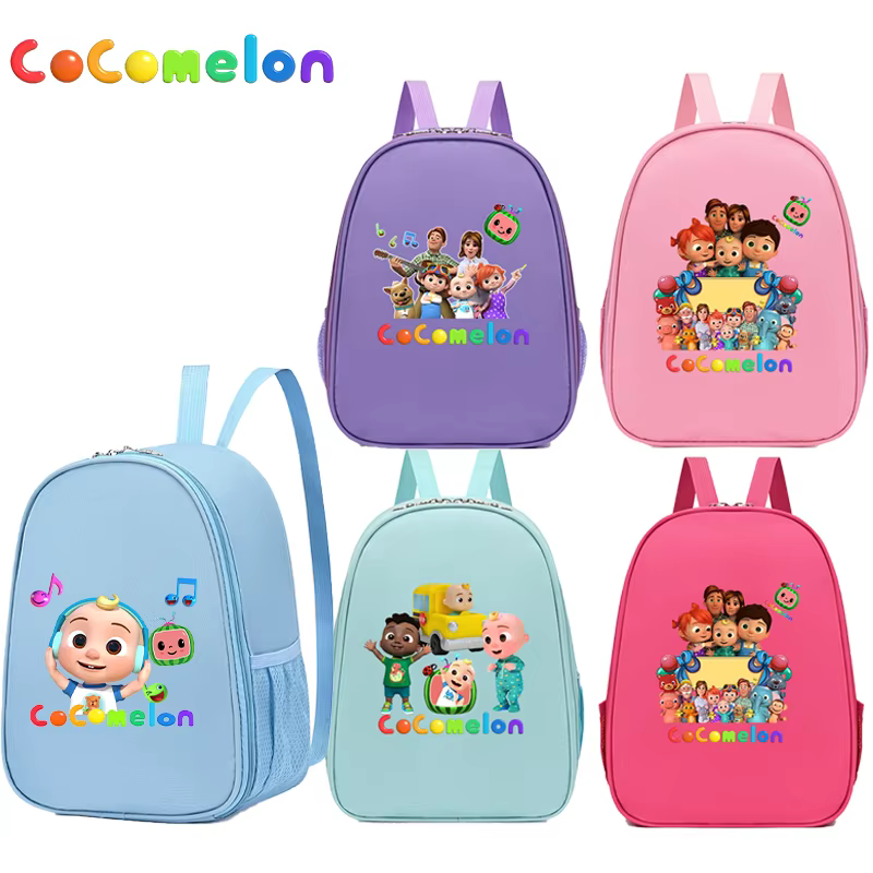 Cocomelons garçons filles mode sacs à dos mignon dessin animé motif imprimé cartable Portable sac à dos retour à l'école cadeaux de fête