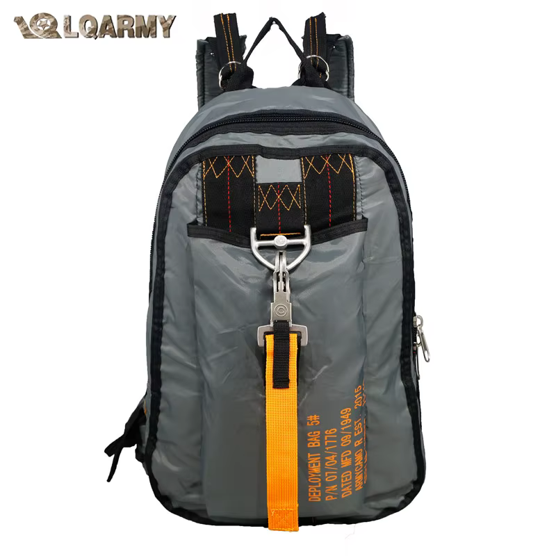 LQARMY Air Force Parachute boucles sacs à dos Nylon sac à dos tactique sac de déploiement