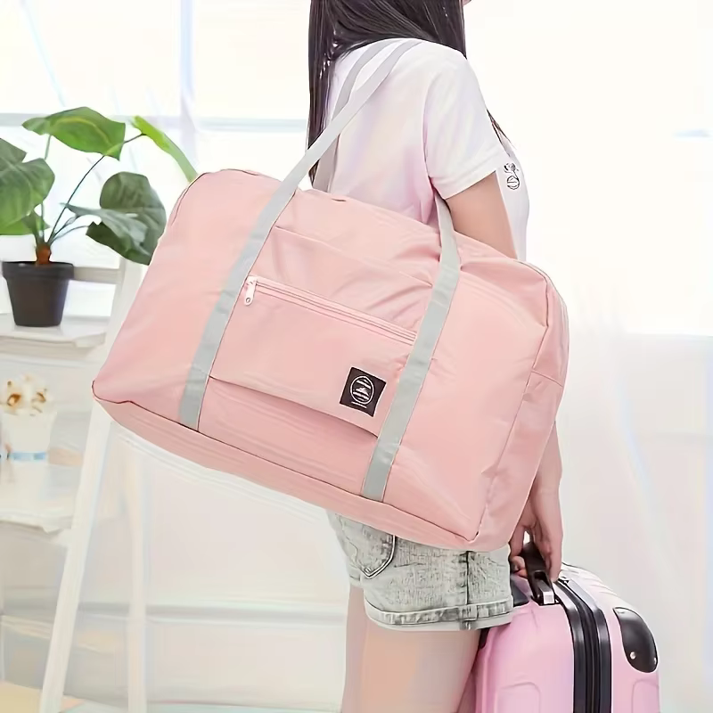 Sac de voyage pliable pour femmes et filles – Bagage à main léger avec tissu doux de grande capacité pour les voyages du week-end et les affaires