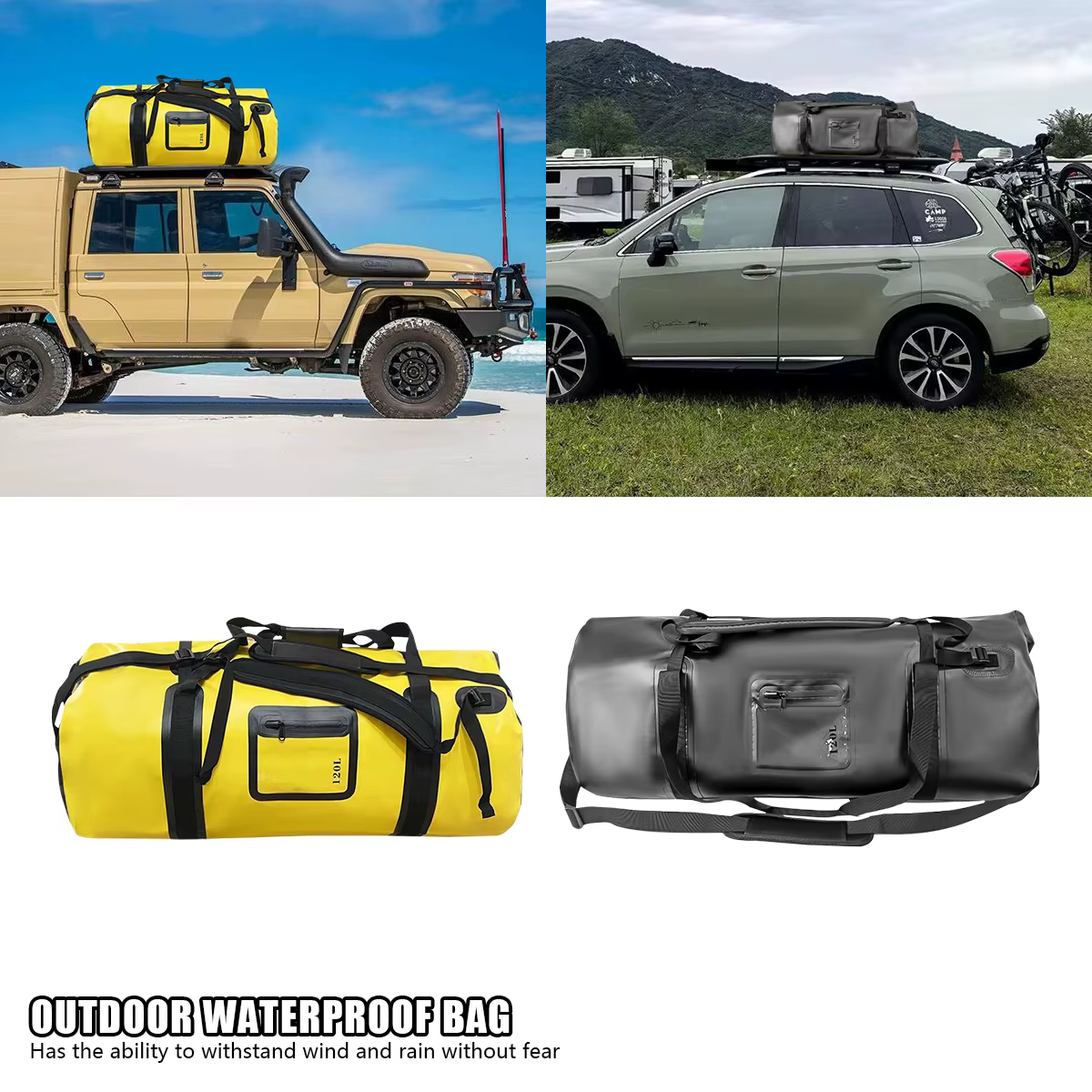 Sac de sport étanche 120l pour moto