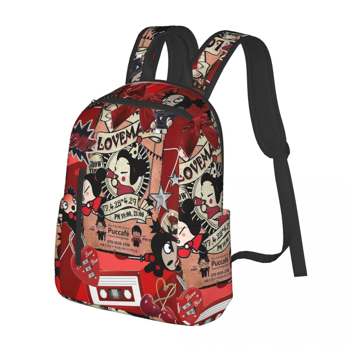 Pucca E Garu Sac à dos d'étudiant