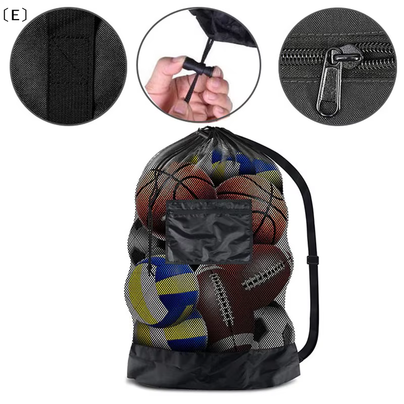 〔E〕Sac de sport en filet extra large pour ballons de football