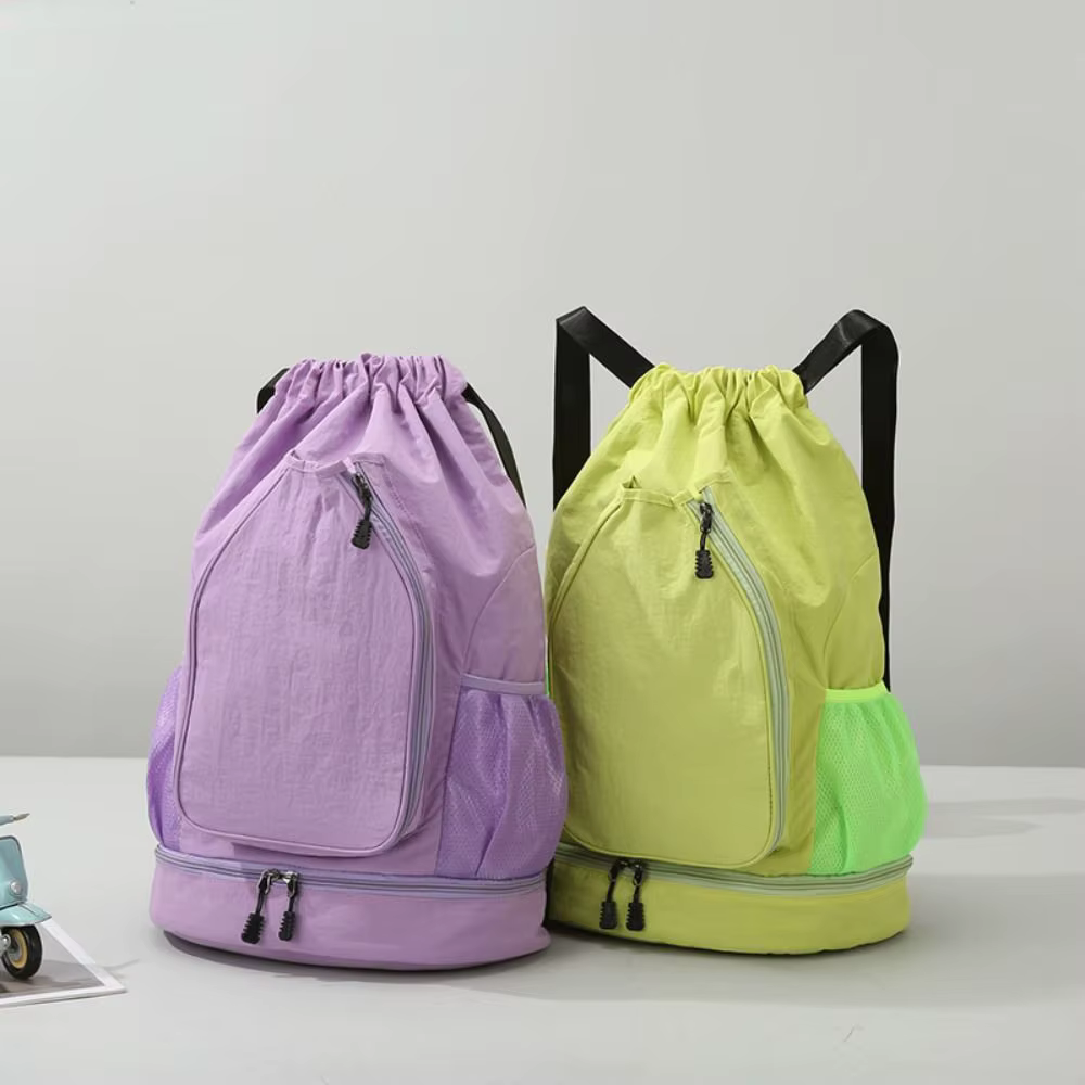 2 raquettes raquette de Tennis sac à dos grande capacité avec chaussures poche sac de sport fermeture à cordon sac à dos de basket-ball décontracté