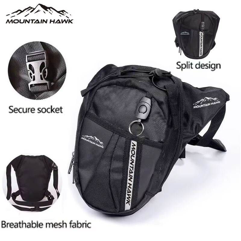 Sac de taille décontracté en plein air Fanny Pack Moto & Biker sac à dos multifonction