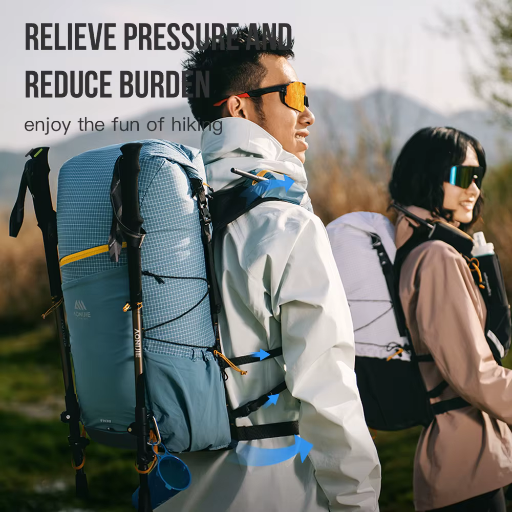 AONIJIE 30L randonnée montagne sac Pack ultraléger pour hommes femmes grande capacité Trail course Camping sac à dos sac à dos FH2530