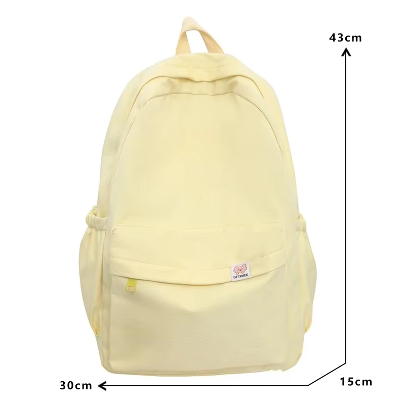 Sac à dos de couleur unie pour adolescentes