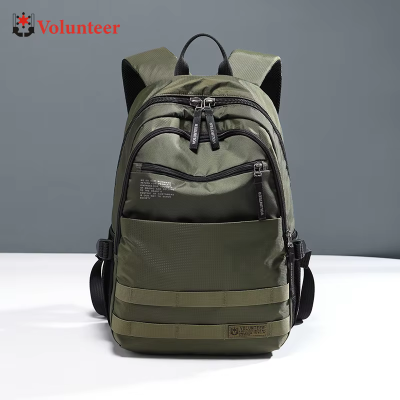 VOLUNTEER hommes sacs à dos imperméables Oxford en plein air multifonux voyage mode léger homme ordinateur portable