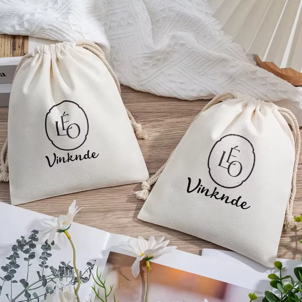 Sac à cordon en coton biologique avec Logo personnalisé