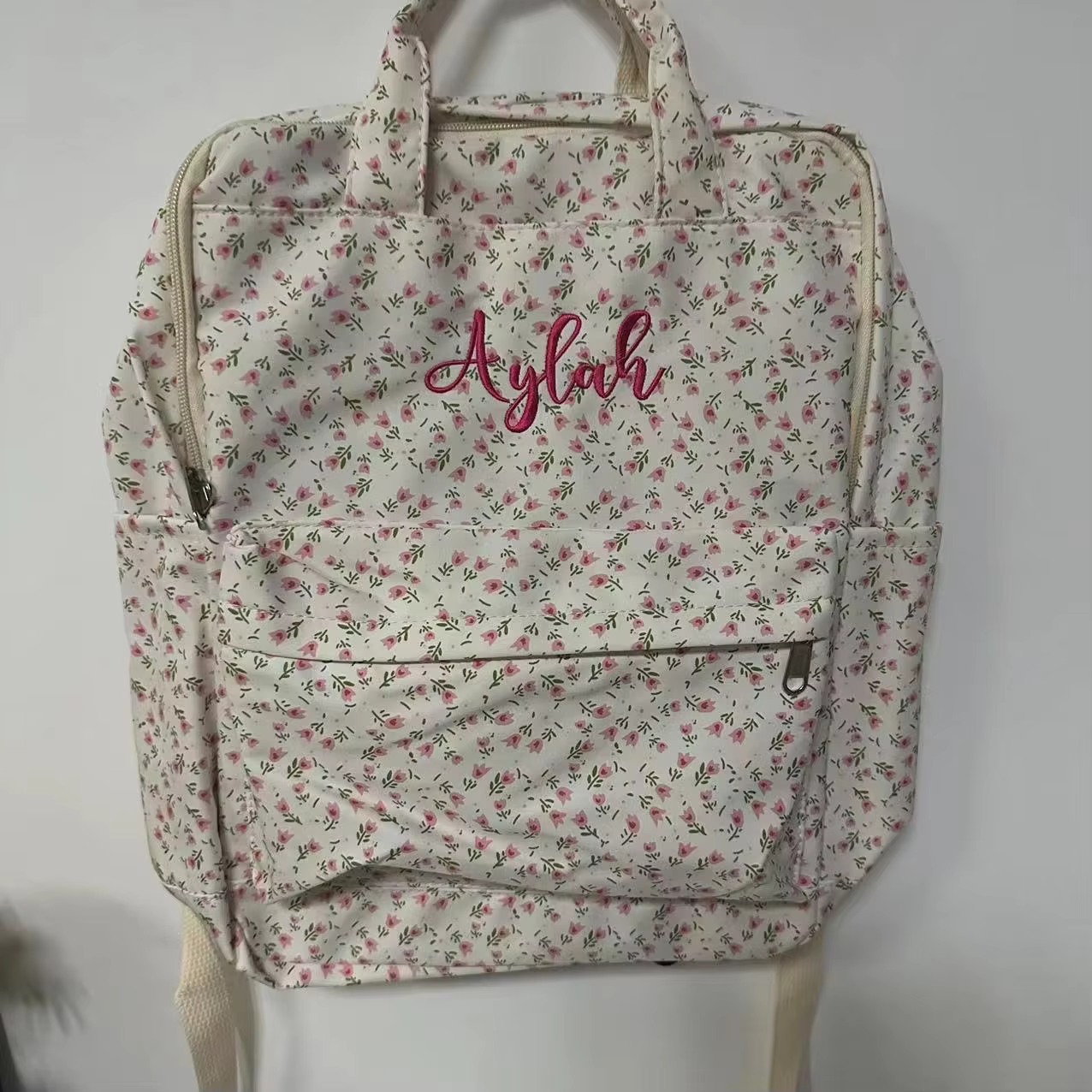 Sac à dos floral personnalisé pour filles douces