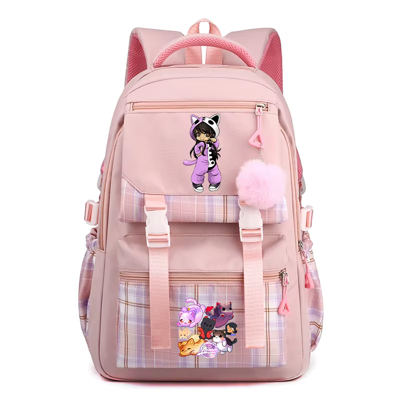 Aphmau imprimer sac à dos mignon dessin animé Sport sac à dos pour garçon fille Kawaii sac à dos ordinateur portable