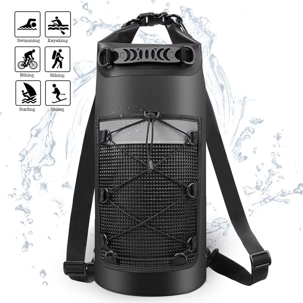 Sac étanche multifonctionnel pour l'extérieur – Bâche en PVC flottante avec détails réfléchissants pour le camping