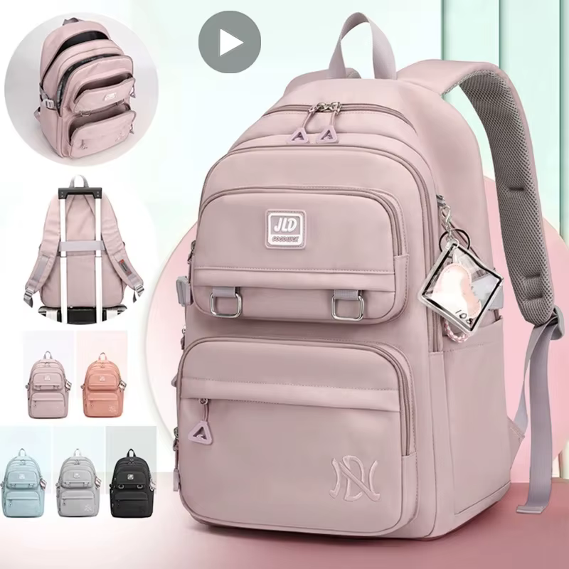 Fille sac d'école sac à dos sac à dos pour adolescent femmes enfants femme rose cartable primaire haute sac à dos