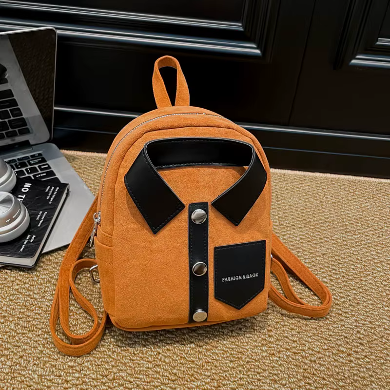 Petit sac à dos Punk veste Design sac à bandoulière pour adolescent mode sac à dos personnalité sac d'école mignon dame filles téléphone sac à main