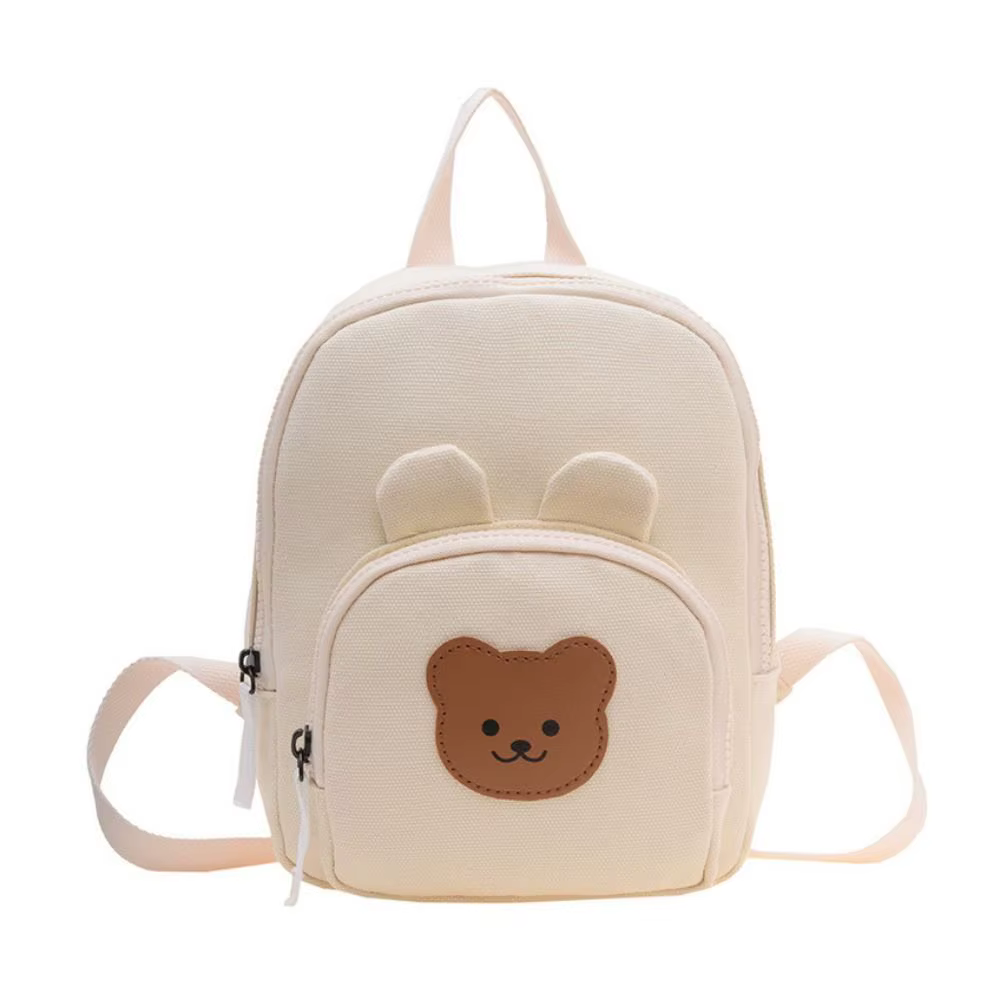 Sac à bandoulière coréen cartable de maternelle dessin animé ours réglable sacs à main pour enfants toile