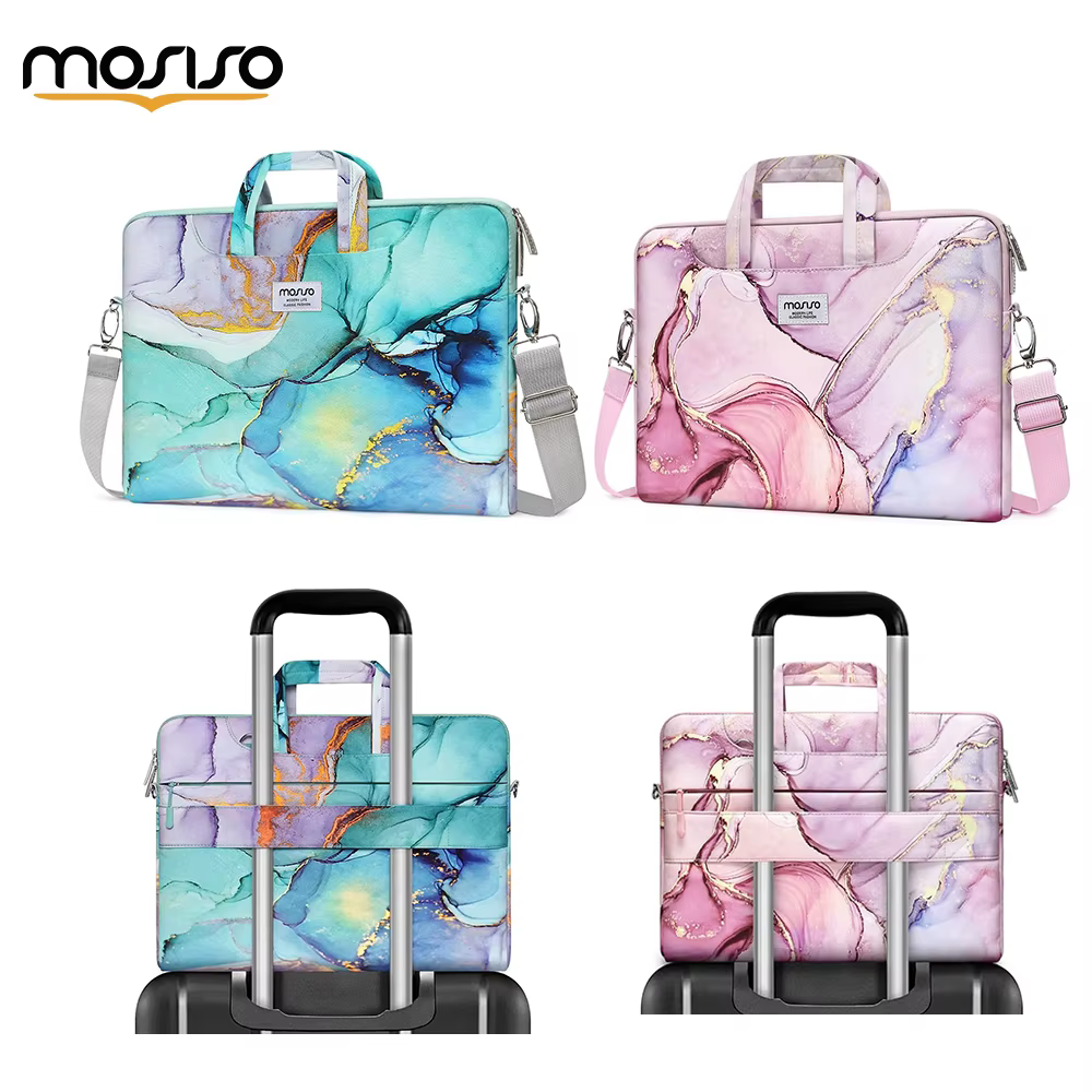 MOSISO sac à bandoulière pour ordinateur portable pour MacBook Air/Pro 13-16 pouces mallette en polyester