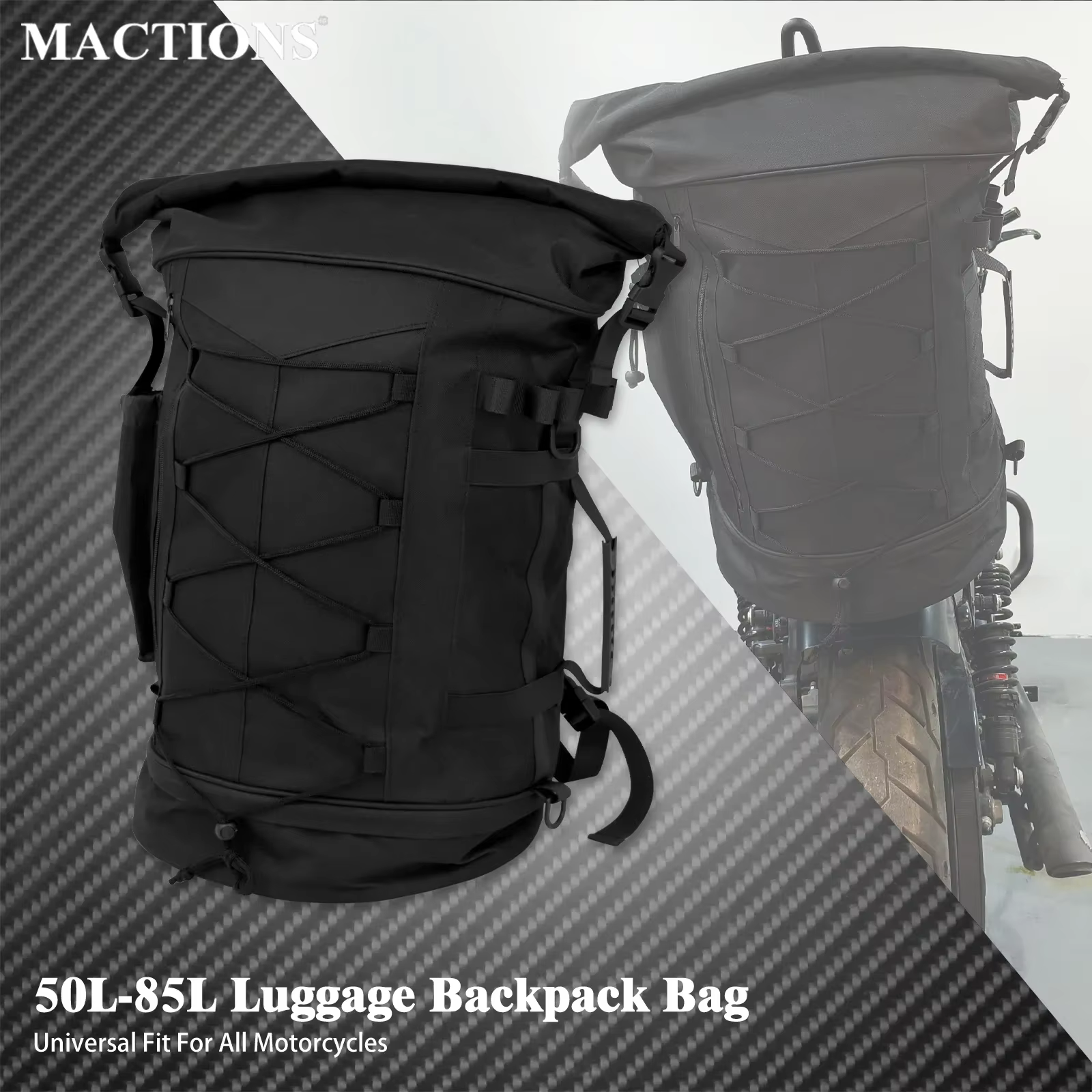 Sac à dos de bagage universel pour moto