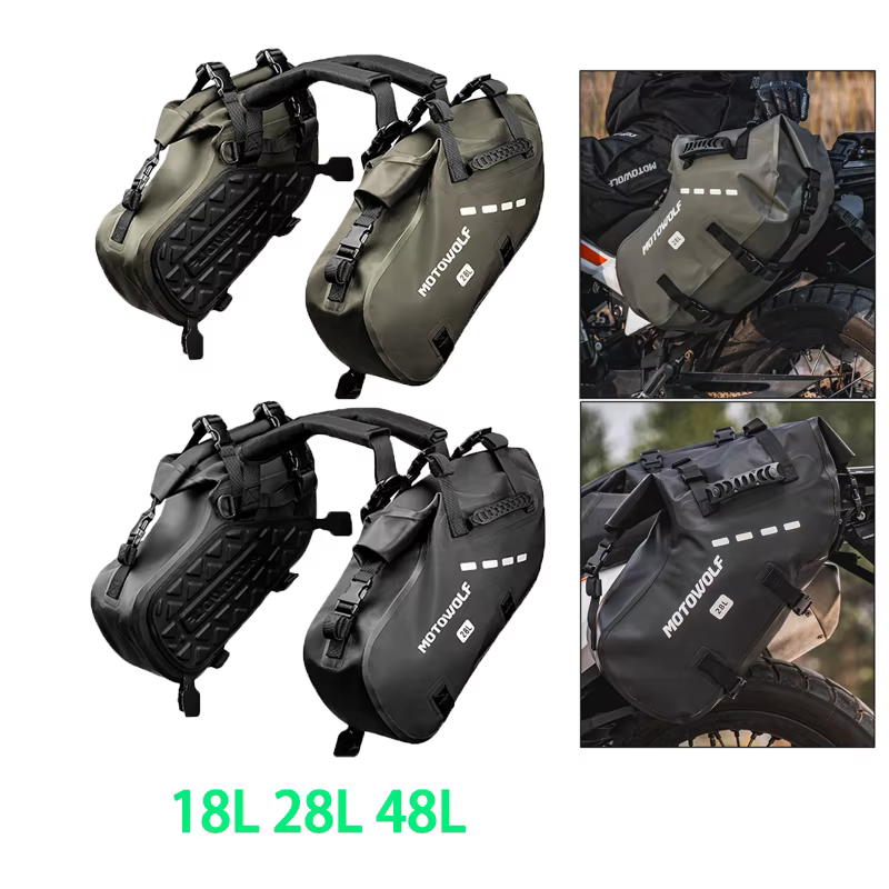 Sacoches de voyage imperméables pour motos