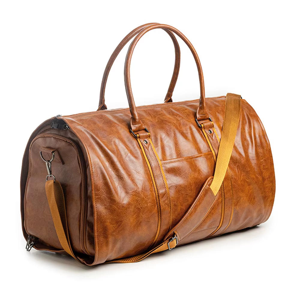 Sac de voyage en cuir pliable