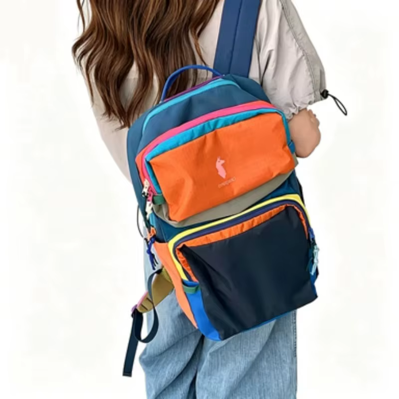 Sac à dos Alpaca multicolore unisexe léger et polyvalent pour le sport