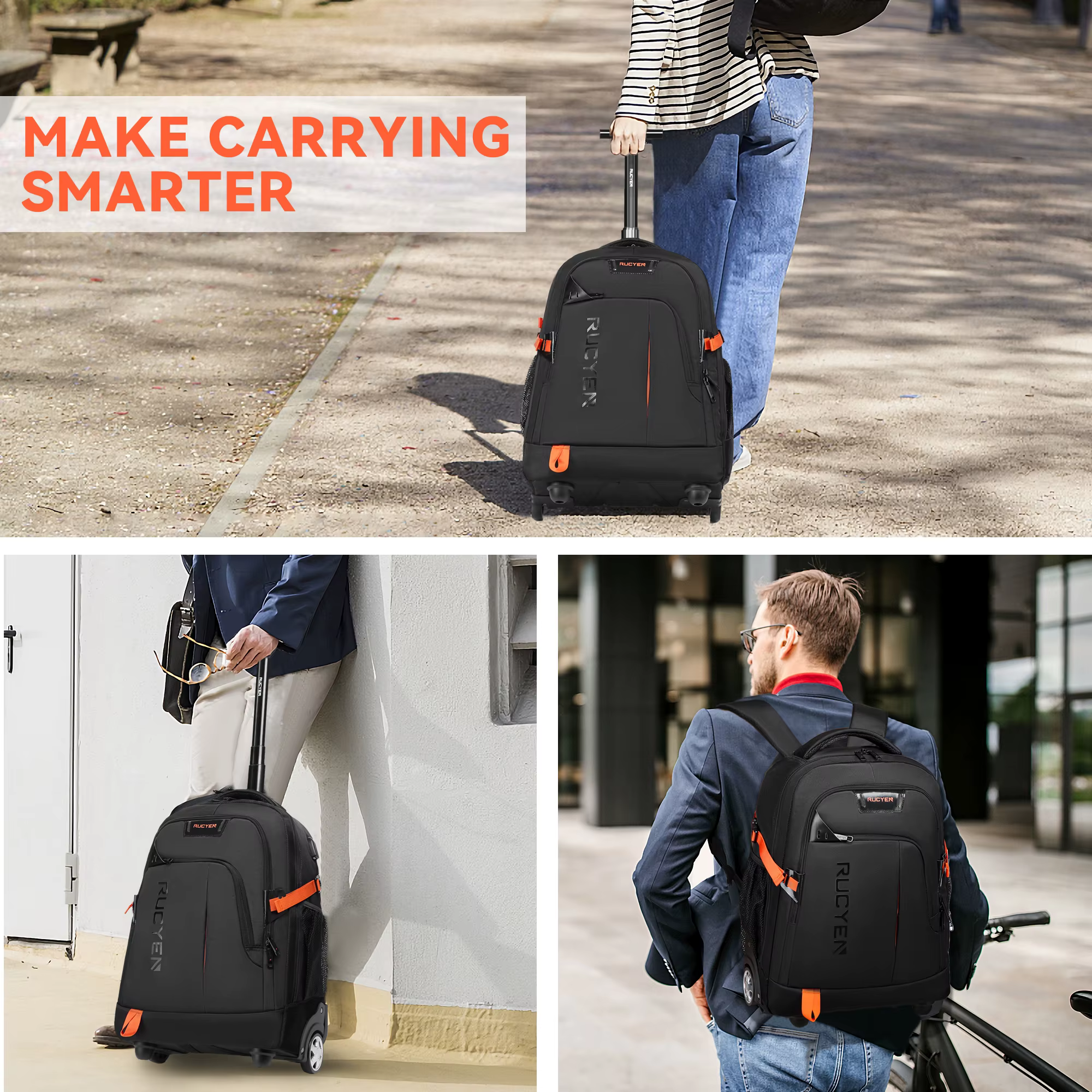 Sac à dos à roulettes pour bagages