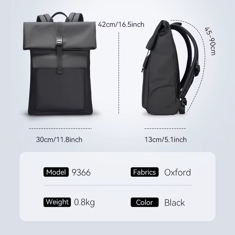 Sac à dos extensible MARK RYDEN avec fermeture à enroulement